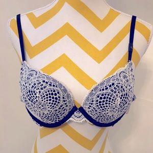 Very Sexy Padded Push-Up Bra with Lace Overlay